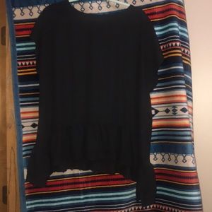 Black flowy top